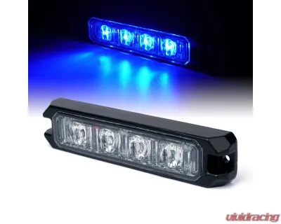 Xprite USA 4" End Replacement LED Module for Black Hawk Series Strobe Lights Blue - SL-B419-BULB-E-B