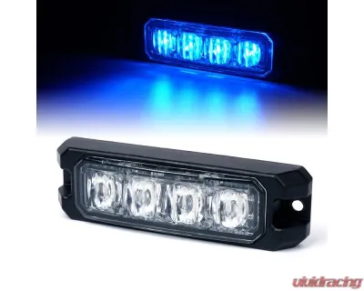 Xprite USA 4" End Replacement LED Module for Black Hawk Series Strobe Lights Blue - SL-B419-BULB-E-B