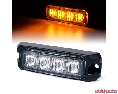 Xprite USA 4" End Replacement LED Module for Black Hawk Series Strobe Lights Amber - SL-B419-BULB-E-Y