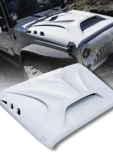 Xprite USA Fiberglass Hood with Scoop Vent | Beast Series Jeep Wrangler 2007-2018                                     - JP-0139-JK - Image 7