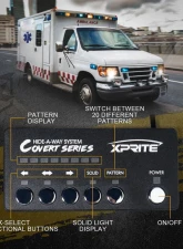 Xprite USA LED Hideaway Strobe Lights | Covert Series Red/Blue pcs                                     - 52013-4-RB - Image 2