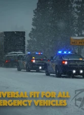 Xprite USA LED Hideaway Strobe Lights | Covert Series Red/Blue pcs                                     - 52013-4-RB - Image 3