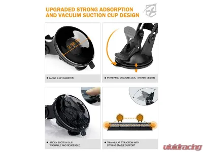 Xprite USA Windshield Dash Strobe Lights White/Red - WSL-G3-16IN-WR