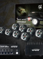 Xprite USA LED Hideaway Strobe Lights | Covert Series Amber/Green 8pcs                                     - 52013-8-YG - Image 3