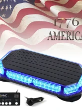 Xprite USA 42 LED Rooftop Strobe Light with American Flag Design Blue                                     - SLL-C120-G5-B - Image 7