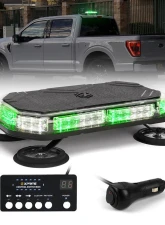 Xprite USA LED Emergency Strobe Light with Magnetic Mount Tall Green and White                                     - XP-SLL-C120M-G2-WG - Image 7