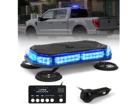 Xprite USA LED Emergency Strobe Light with Magnetic Mount Tall Blue
