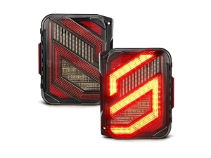 Xprite USA Tail Lights | Savage Series Clear Jeep Wrangler JK 2007-2018 - XP-JL-TL-JK-G12-CLR - Image 2