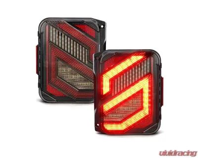 Xprite USA Tail Lights | Savage Series Clear Jeep Wrangler JK 2007-2018 - XP-JL-TL-JK-G12-CLR