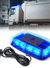 Xprite USA Mini LED Rooftop Strobe Light Bar with Magnetic Base | Blaze 2.0 Blue                                     - SL-C107-G2-B - Image 7