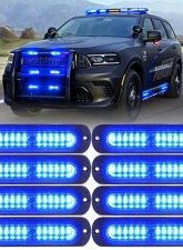 Xprite USA Flush Mount Side Marker Emergency Strobe Light Blue - Set of 8 | Alert 12 Series                                     - 52026S-12-B-8PC - Image 6