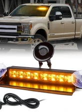 Xprite USA Windshield Strobe Light with Suction Cups Amber                                     - WSL-G2-8IN-Y - Image 6