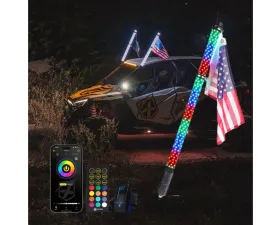 Xprite USA RGB-W Fat Whip Lights 2ft 1pcs