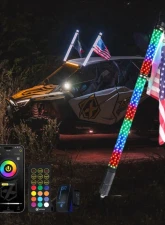 Xprite USA RGB-W Fat Whip Lights 2ft 2pcs                                     - DL-WL42MM-CHASE+W-2FT-BT+RF-2PC - Image 10