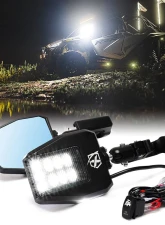 Xprite USA UTV Side Mirrors with LED Spotlights and Puddle Lights Clear                                     - SXL-SM-G26-CLR - Image 7