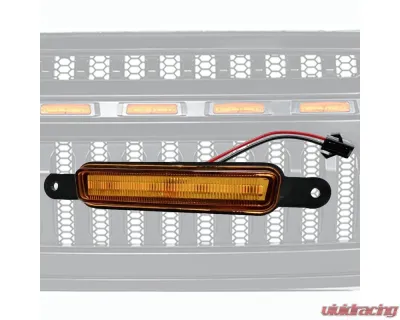Xprite USA Replacement Amber LED Running Light Pod Grille Jeep Gladiator JL - ZS-0106K-LIGHT