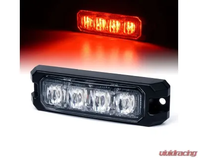 Xprite USA 4" End Replacement LED Module for Black Hawk Series Strobe Lights Red - SL-B419-BULB-E-R