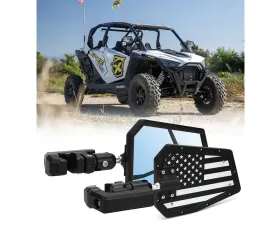 Xprite USA UTV Side Mirrors with Adjustable Bracket USA Flag