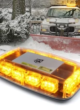 Xprite USA Mini LED Rooftop Strobe Light Bar with Magnetic Base | Blaze 2.0 Amber                                     - SL-C107-G2-Y - Image 7
