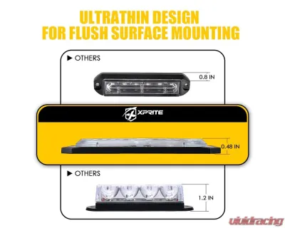 Xprite USA Xprite Replacement Tactical Series LED Marker Strobe Lighthead White/Amber - 52027M-WY-1PC