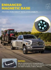 Xprite USA 42 LED Rooftop Strobe Light with American Flag Design Amber                                     - SLL-C120-G5-Y - Image 6