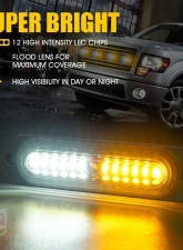 Xprite USA Xprite Replacement Tactical Series LED Marker Strobe Lighthead White/Amber                                     - 52027M-WY-1PC - Image 4