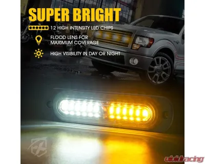 Xprite USA Xprite Replacement Tactical Series LED Marker Strobe Lighthead White/Amber - 52027M-WY-1PC