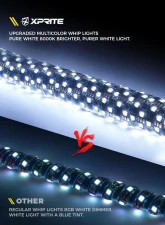 Xprite USA RGB-W Fat Whip Lights 2ft 2pcs                                     - DL-WL42MM-CHASE+W-2FT-BT+RF-2PC - Image 7