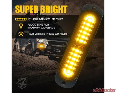 Xprite USA Xprite Replacement Tactical Series LED Marker Strobe Lighthead Amber - 52027-Y-1PC