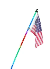 Xprite USA RGB-W Whip Lights with a Durable Spring Base 5ft 2pcs                                     - DL-WL-CHASE+W-5FT-BT+RF-2PC - Image 7