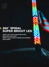Xprite USA RGB-W Fat Whip Lights 2ft 2pcs                                     - DL-WL42MM-CHASE+W-2FT-BT+RF-2PC - Image 6