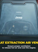 Xprite USA Hood with Functional Heat Extractor | ZR1 Jeep Wrangler JK 2007 - 2018                                     - JP-0138K-JK - Image 4