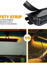 Xprite USA Windshield Strobe Light with Suction Cups Amber                                     - WSL-G2-8IN-Y - Image 6