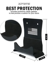 Xprite USA 2pcs Wall Mount Storage Door Hangers for Jeep Wrangler Wall Mount Storage Door Hangers for Jeep Wrangler 1956-2022                                     - WLB-0053-2D-G1 - Image 5