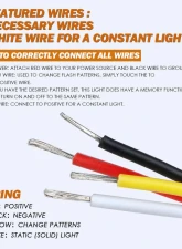 Xprite USA Surface Mount Grille Emergency Strobe Lights White/Blue 8 pcs                                     - 52025-G3-WB-8PC - Image 2