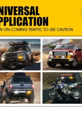 Xprite USA Xprite Replacement Tactical Series LED Marker Strobe Lighthead White/Amber                                     - 52027M-WY-1PC - Image 4