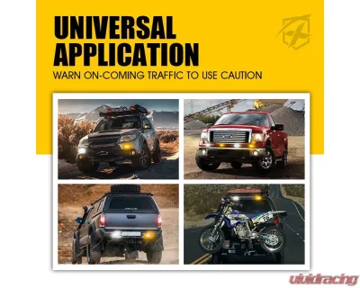 Xprite USA Xprite Replacement Tactical Series LED Marker Strobe Lighthead White/Amber - 52027M-WY-1PC