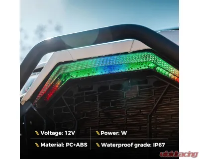 Xprite USA Front Grille Accent Light Polaris RZR Pro XP 2020-2023 - SXL-DRL-G1-CLR