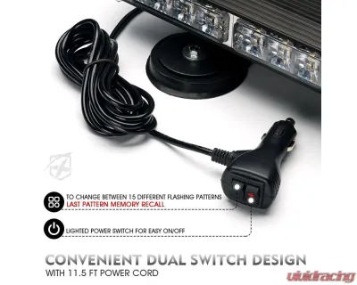 Xprite USA 18" Rooftop Mini Light Bar with Magnetic Mount - SL-L47M-17IN-G2-WY