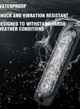 Xprite Alert 6 Series 6W Flush Mount Side Marker Emergency Strobe Light - Set of 10 Red/Blue                                     - 52026T-6-RB-10PC - Image 4