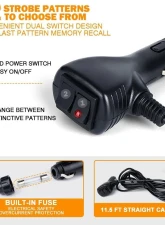 Xprite USA Windshield Dash Strobe Light with Suction Cups White                                     - WSL-G2-16IN-W - Image 4