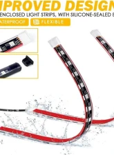 Xprite USA RGB LED Interior Lights Strip - Powered by USB                                     - DL-IL-G7 - Image 2