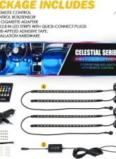 Xprite USA RGB Interior Light Strips - Powered by Cigarette Plug                                     - DL-IL-G8 - Image 8