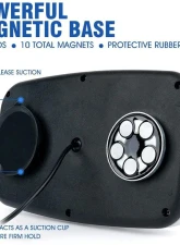 Xprite USA Mini LED Rooftop Strobe Light Bar with Magnetic Base | Blaze 2.0 Red                                     - SL-C107-G2-R - Image 3