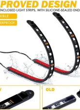 Xprite USA RGB Interior Light Strips - Powered by Cigarette Plug                                     - DL-IL-G8 - Image 3