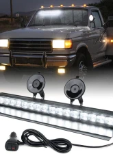 Xprite USA Windshield Dash Strobe Light with Suction Cups White                                     - WSL-G2-16IN-W - Image 5