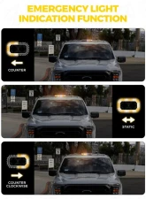 Xprite USA LED Emergency Strobe Light with Magnetic Mount Short Red and Blue                                     - XP-SLL-C120M-G1-RB - Image 6