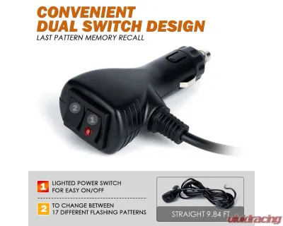 Xprite USA 24W Mini Beacon Strobe Light | Axis Series Blue - SL-BCN-G5-B