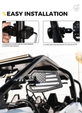 Xprite USA UTV Side Mirrors with Adjustable Bracket USA Flag                                     - SXP-SM-G24-FLAG-V2 - Image 6