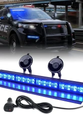 Xprite USA Windshield Dash Strobe Light with Suction Cups Blue                                     - WSL-G2-16IN-B - Image 5